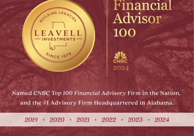 LEAVELL RANKED TOP FINANCIAL ADVISORY FOR SIXTH CONSECUTIVE YEAR