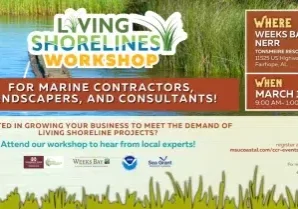 LIVING SHORELINES WORKSHOP COMING TO NERR