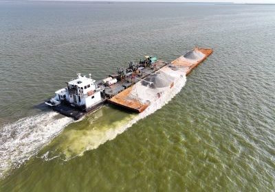 Limestone On Its Way To Replenish Oyster Beds