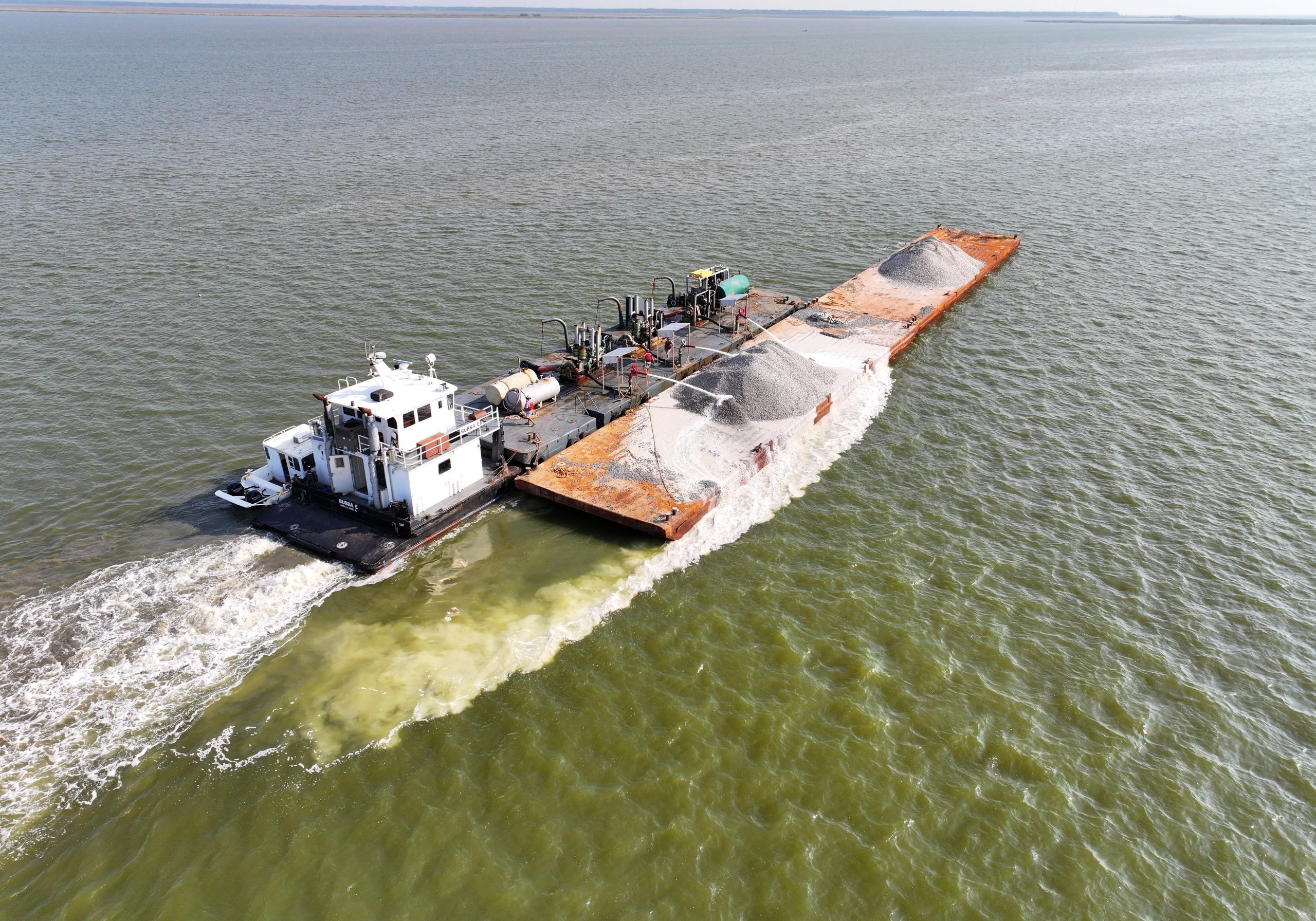 Limestone On Its Way To Replenish Oyster Beds