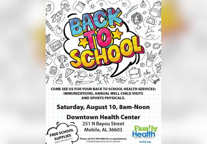 MCHD FAMILY HEALTH PLANNING BACK-TO-SCHOOL EVENT AUGUST 10