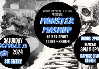 MOBILE BAY ROLLER DERBY TO HOST SECOND ANNUAL MONSTER MASHUP EVENT