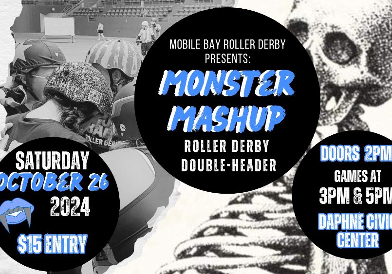 MOBILE BAY ROLLER DERBY TO HOST SECOND ANNUAL MONSTER MASHUP EVENT