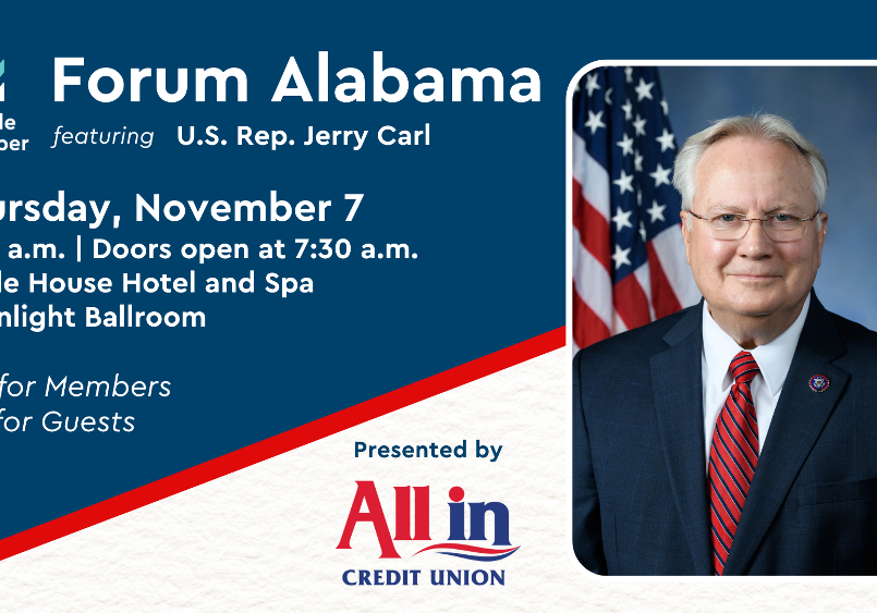 MOBILE CHAMBER’S FORUM ALABAMA TO FEATURE CARL