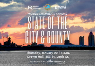 MOBILE CHAMBER’S STATE OF THE CITY, COUNTY COMING UP