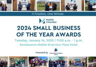 MOBILE CHAMBERS’S SMALL BUSINESS OF THE YEAR LUNCHEON COMING UP