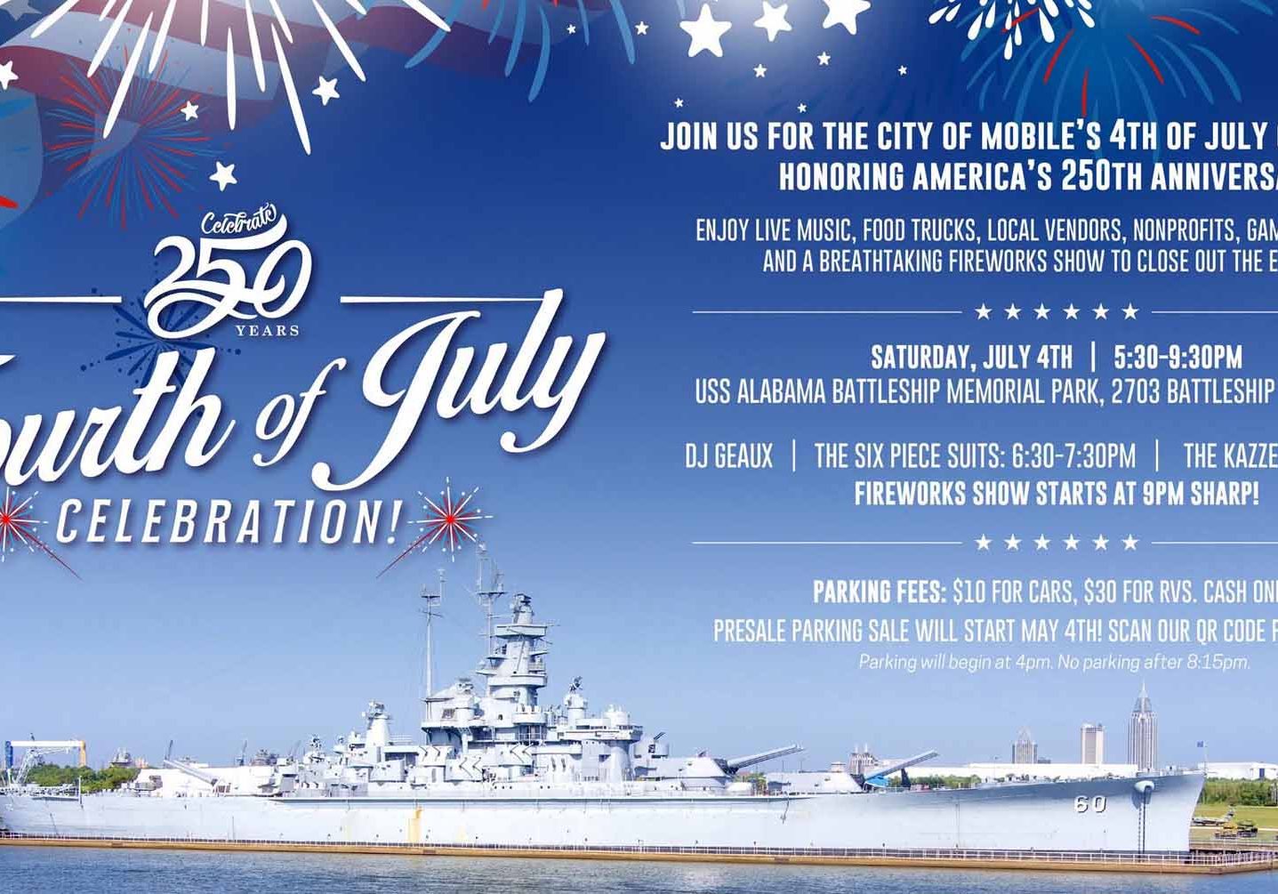 Mobile Fourth Of July Celebration At USS Alabama
