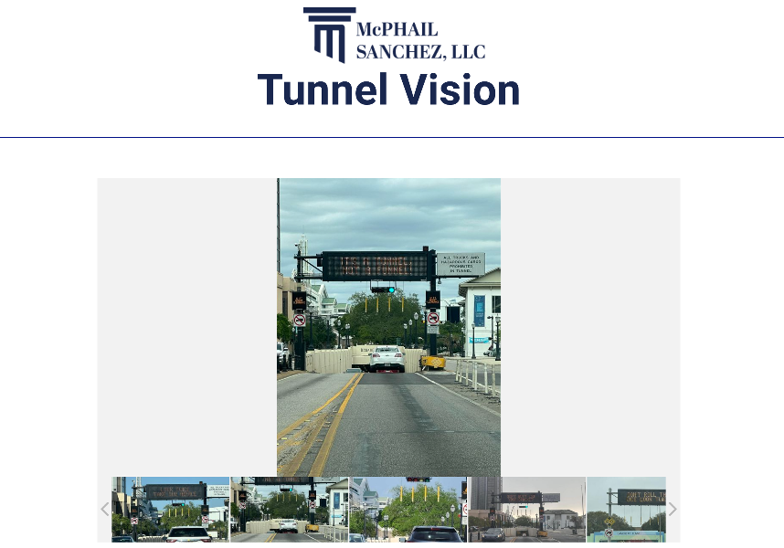 McPHAIL SANCHEZ LAUNCHES TUNNEL VISION LIVE FEED