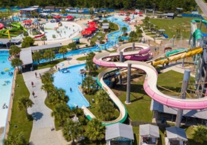 Mobile County officials announced a partnership with Leisure Sports
and Recreation Group Thursday for creation of "Jubilee Park," a $60
million water park next to the county's forthcoming aquatic center and
soccer complex. (Photo courtesy Leisure Sports and Recreation)Leisure
Sports and Recreation