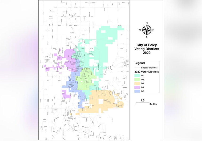 New Foley district boundaries