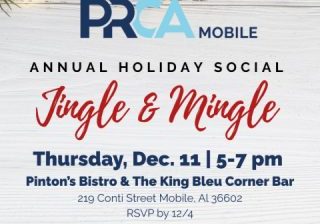 PRCA MOBILE HOLIDAY SOCIAL SET FOR DECEMBER 11
