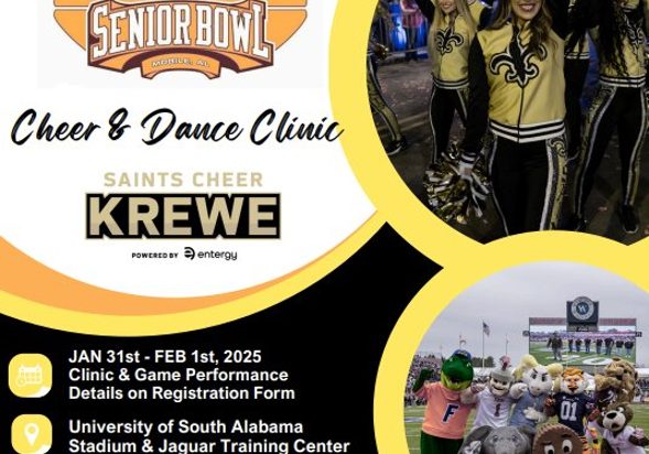 SENIOR BOWL TO HOST FIRST-EVER CHEERLEADING CLINIC