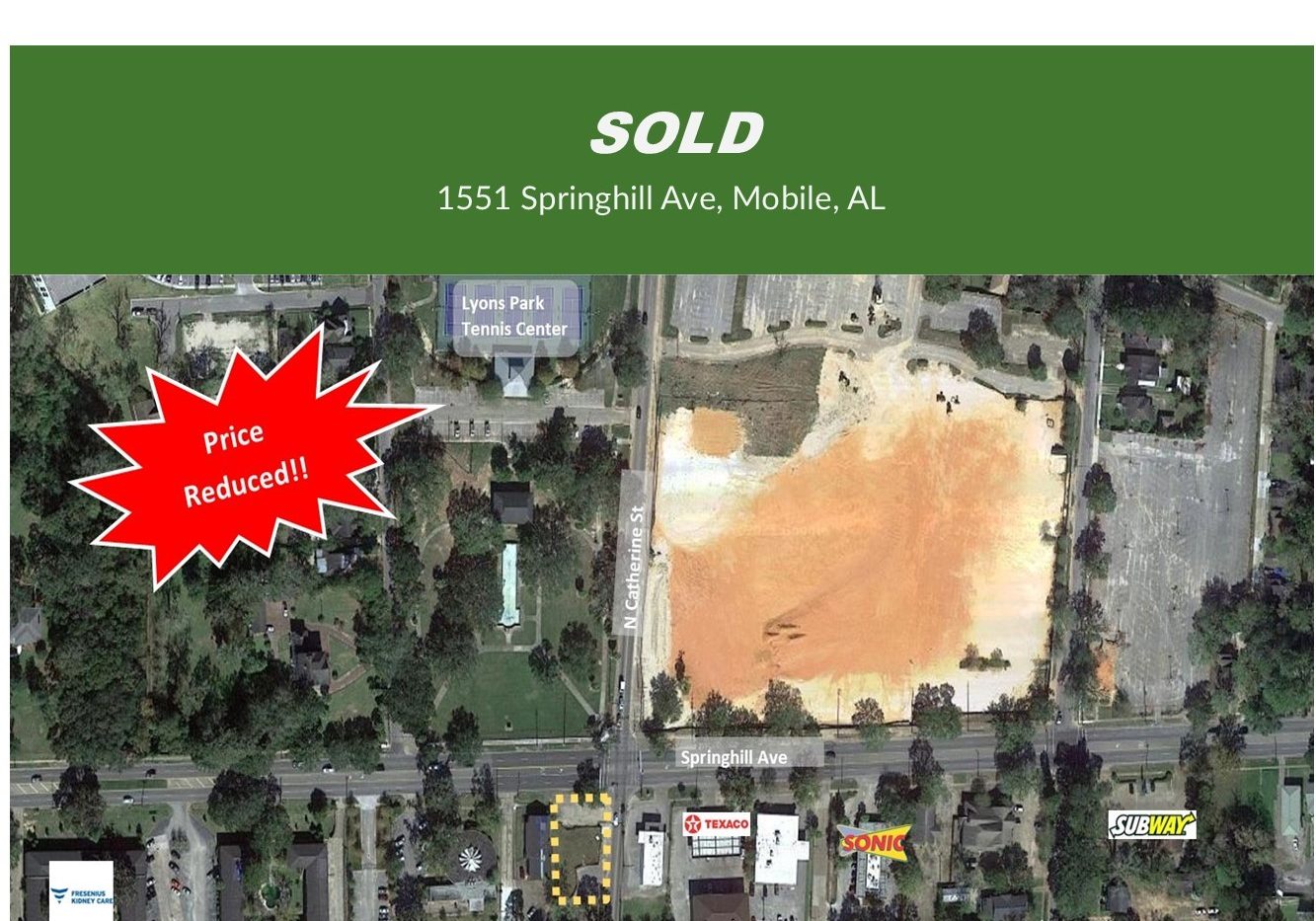 SPRINGHILL AVENUE AND NORTH CATHERINE STREET PROPERTY SOLD