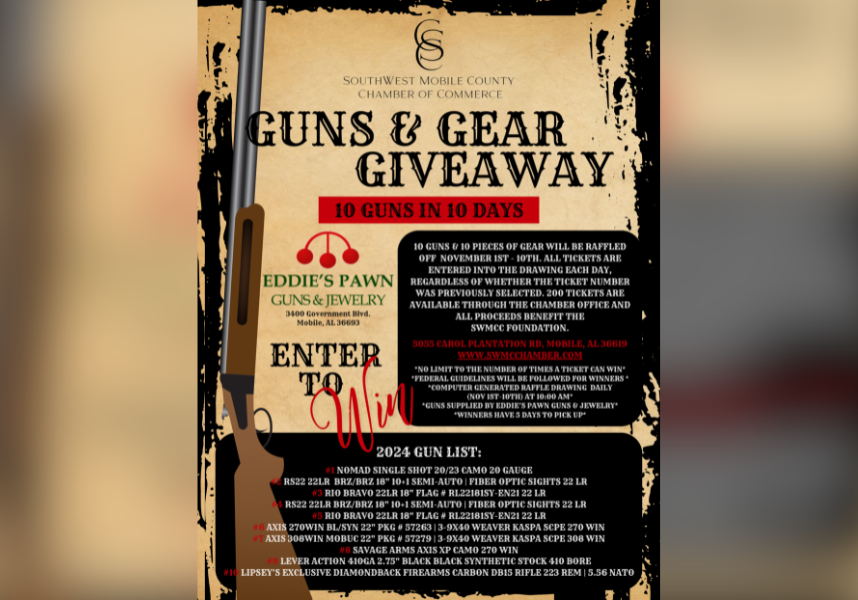 SWMCC GUNS & GEAR GIVEAWAY UNDERWAY