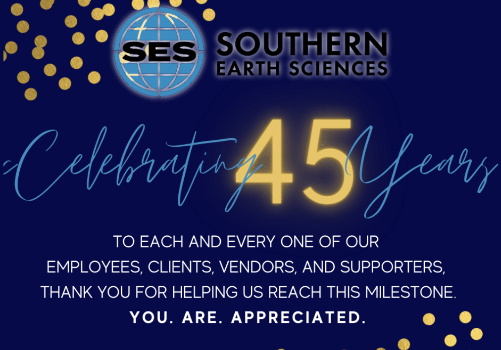 Southern Earth Sciences Celebrates 45 Years