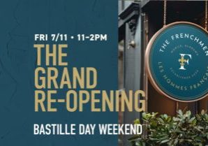 THE FRENCHMEN TO HOST REOPENING AT NEW LOCATION