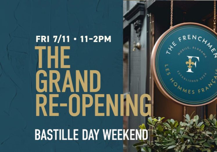 THE FRENCHMEN TO HOST REOPENING AT NEW LOCATION