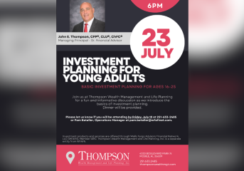 THOMPSON WEALTH MANAGEMENT TO HOLD YOUNG ADULTS EVENT