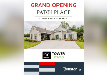 Tower homes patch place debuts, model home open