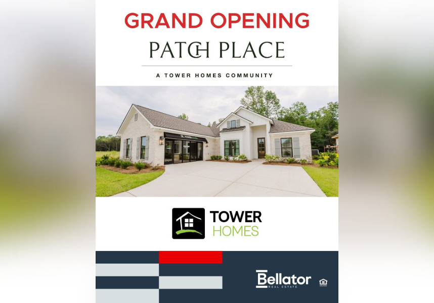 Tower homes patch place debuts, model home open