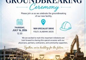 Urology Associates To Host Foley Groundbreaking On July 16