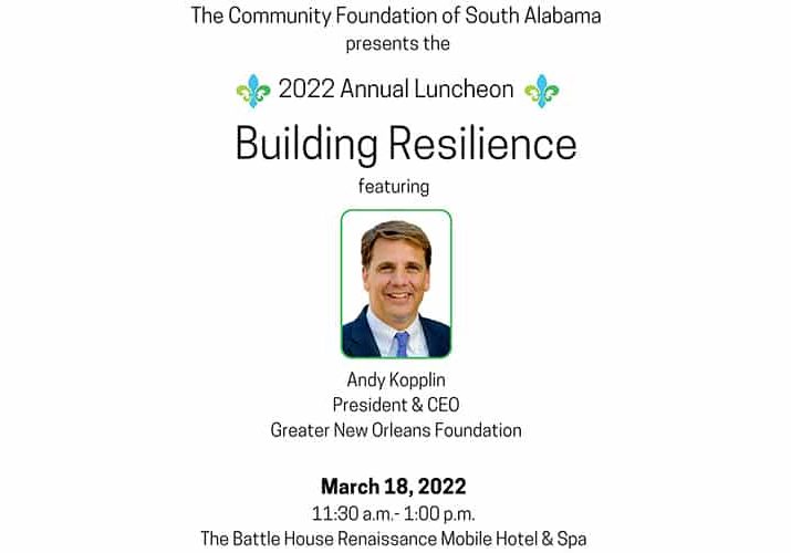 Community Foundation Of South Alabama Yearly Luncheon Coming Up