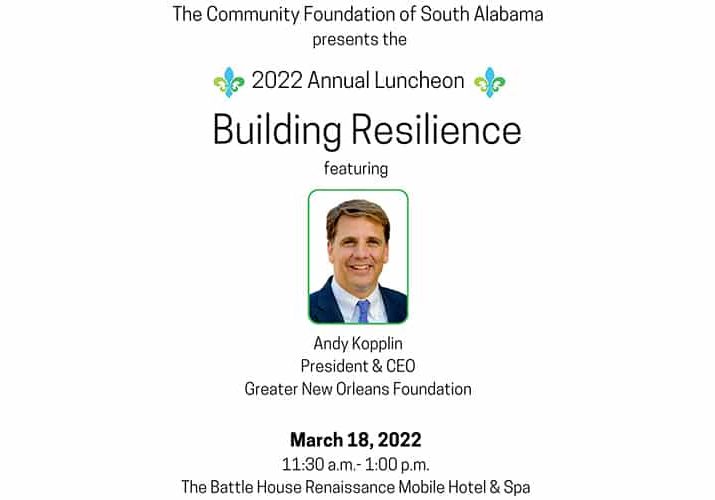Community Foundation Of South Alabama Yearly Luncheon Coming Up