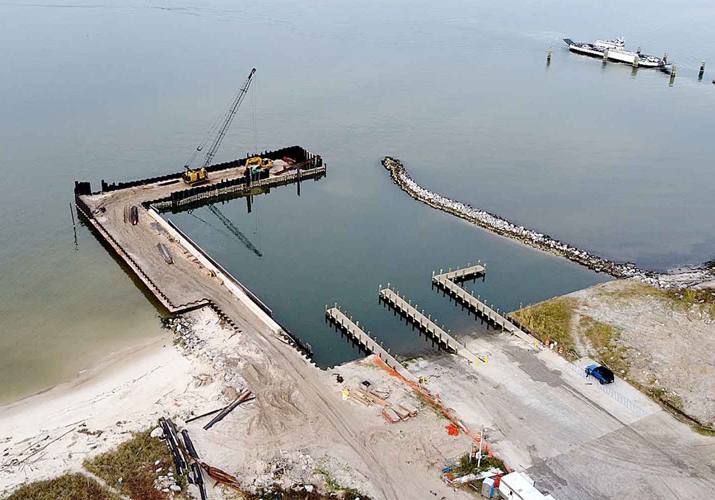 Fort Morgan Fishing Pier Nearing Completion