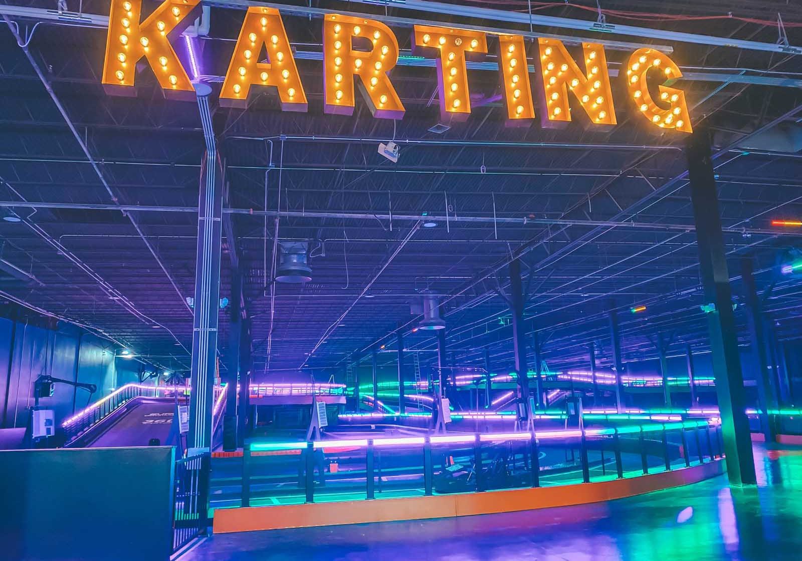 Go-Kart Track Opens At Surge Entertainment By Drew Brees