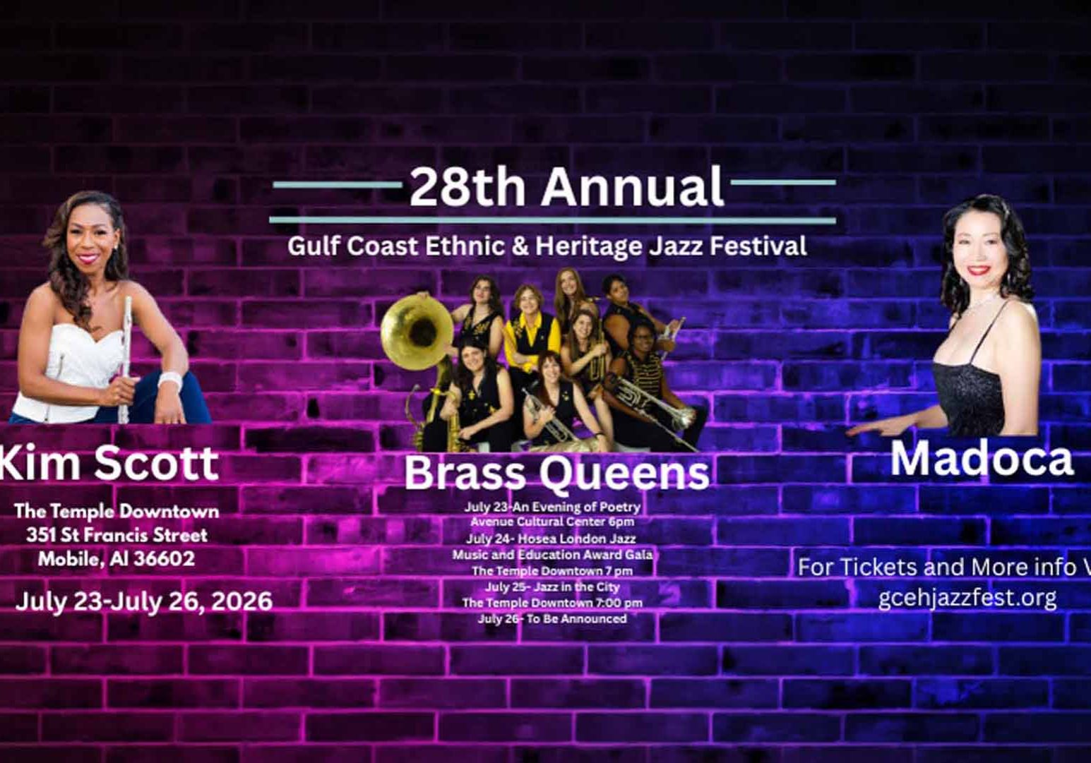 gulf coast ethnic & heritage jazz festival coming up