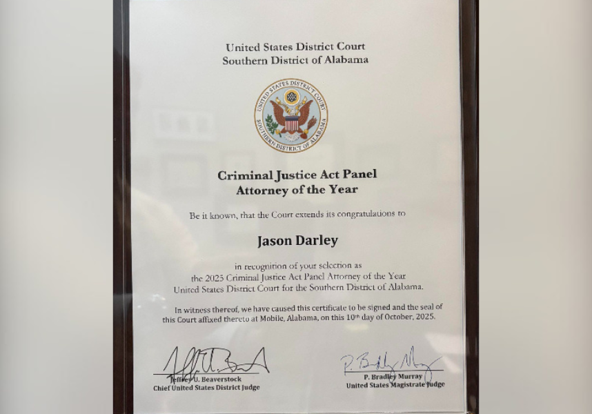 local lawyer named to cja panel lawyer of the year