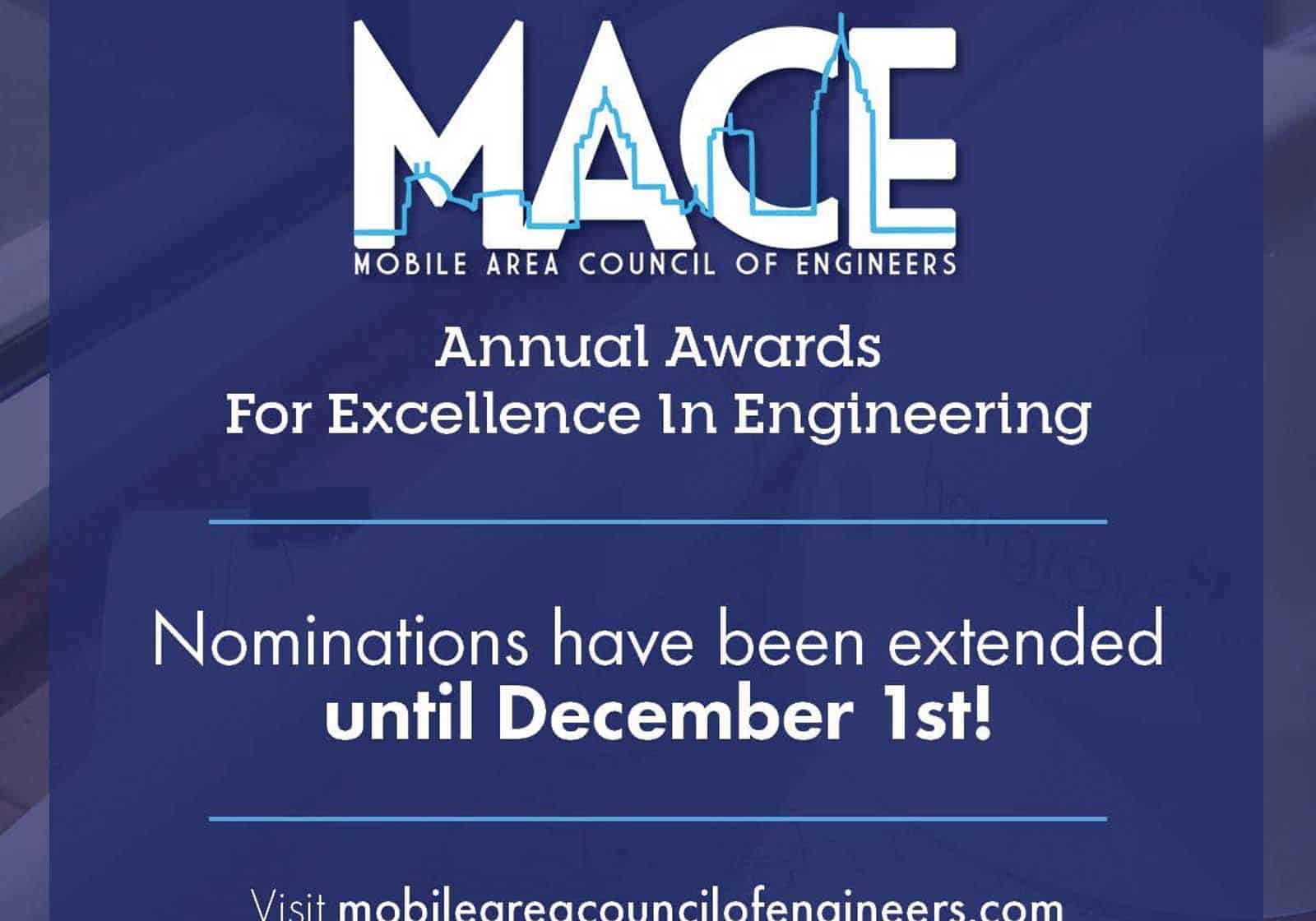 MACE Awards Nomination Deadline December 1