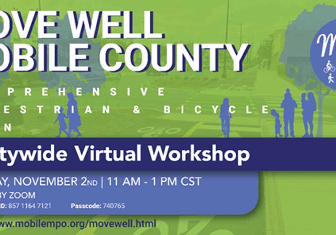 Mobile County Pedestrian/Bicycle Plan Workshop Announced