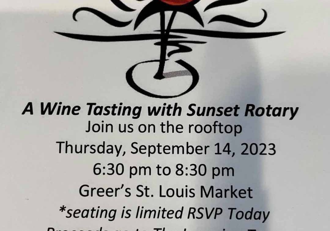 Mobile Sunset Rotary Wine Event Coming Up