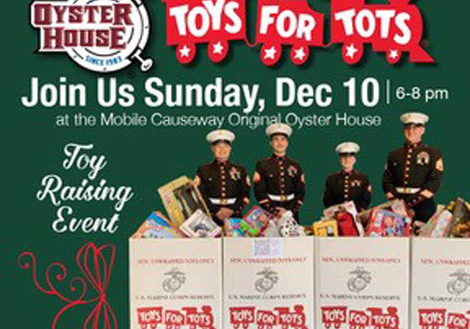 Original Oyster House Hosting Toys For Tots Event