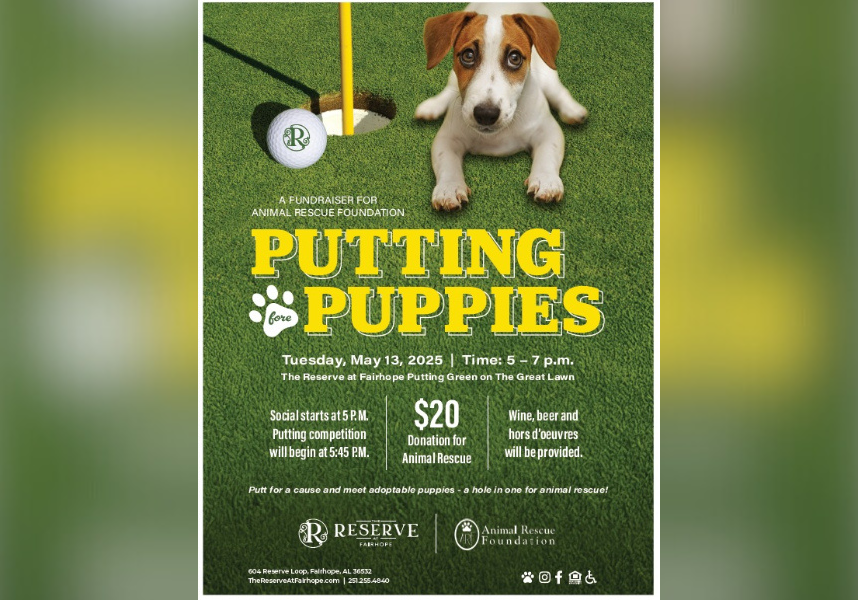 putting fore puppies fundraiser on May 13